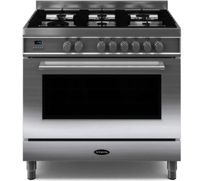 BRITANNIA  Q Line 90 cm TP RC9SGQLS Dual Fuel Range Cooker - Stainless steel